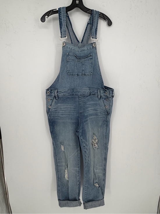 torrid Pants - Torrid distressed denim overalls in light wash